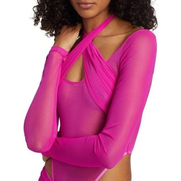 strapless open back dress Rose Pink Satin Wrap Tie Angel Sleeve Maxi Dress – InTheStyle